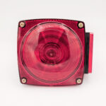 Light; Tail light; w/side marker; Left side; square; w/License light