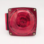 Light; Tail Light; w/side marker; Right side; square molded housing